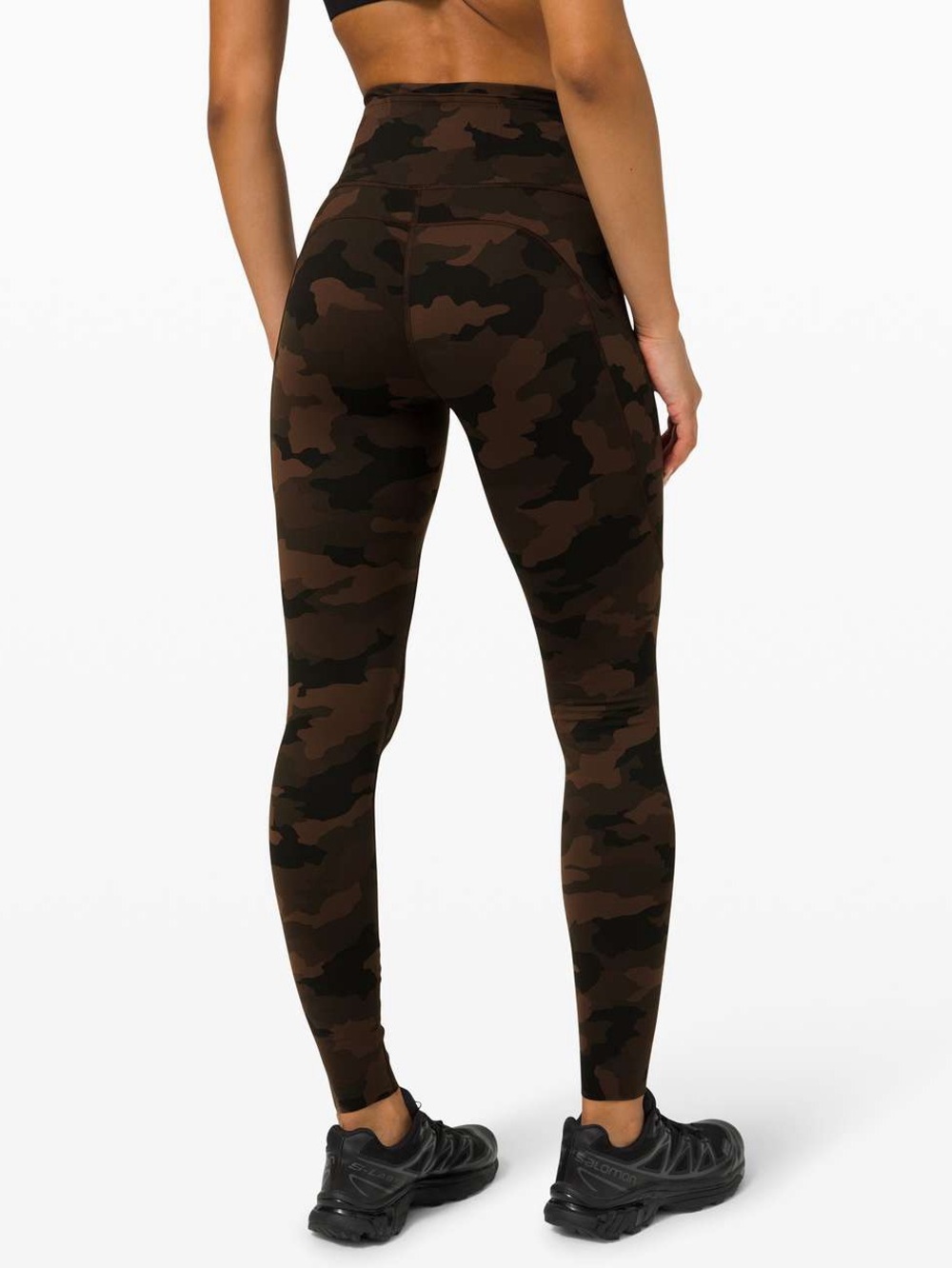 Lululemon Fast and Free High-Rise Tight 28" Heritage 365 Camo Brown Earth Multi
